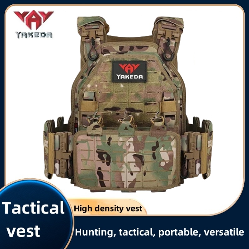 Crossfit Vest - Chaleco Táctico YAKEDA, Portaplacas para Caza