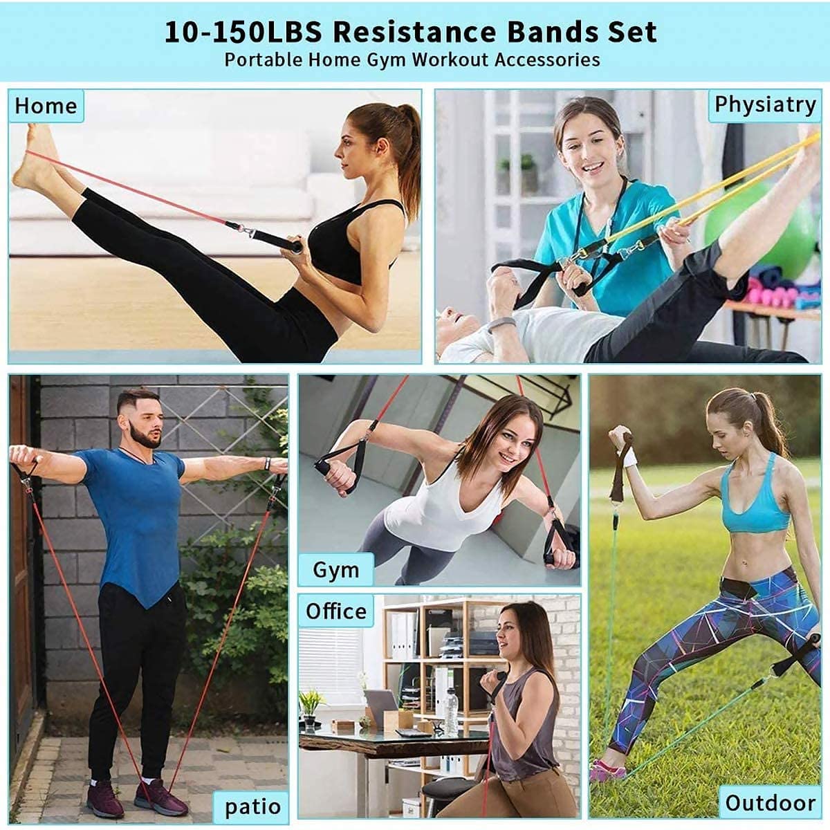 Bandas de resistencia para gim - Crossfit Workout With Equipment reseña y precio